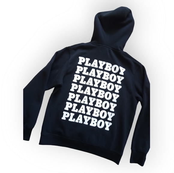 Playboy Black Pullover Hoodie Black small/medium - Picture 8 of 8